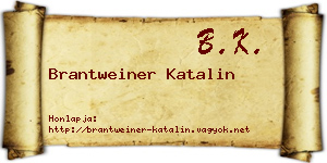 Brantweiner Katalin névjegykártya